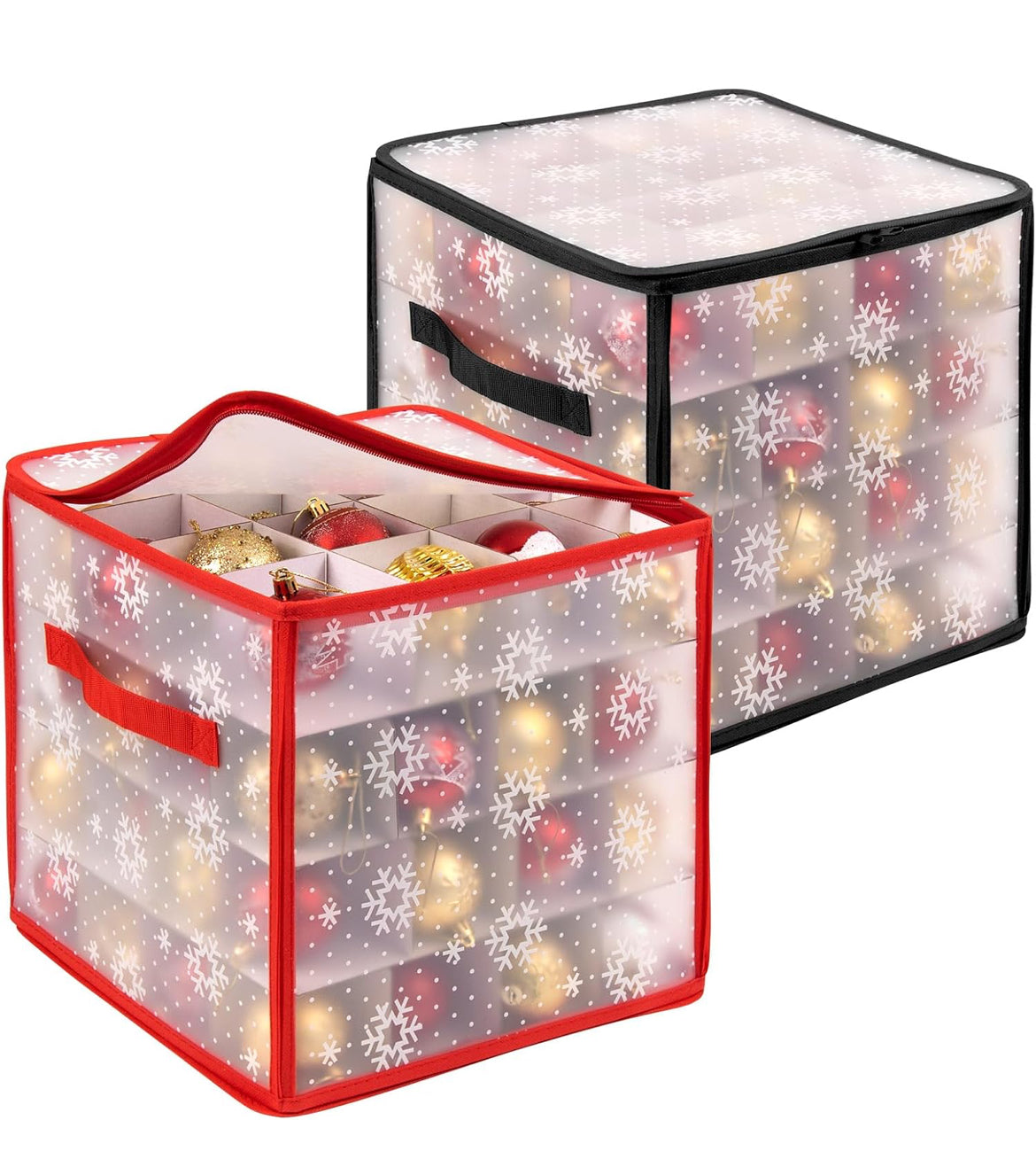 2 Pack Christmas Bauble Storage Box