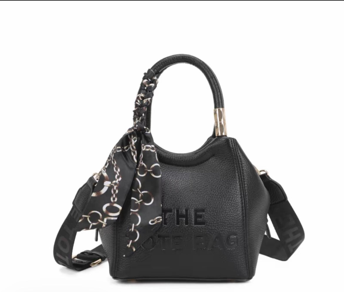[Glamourhouse] Single Zip Grab Bag with Crossbody Strap