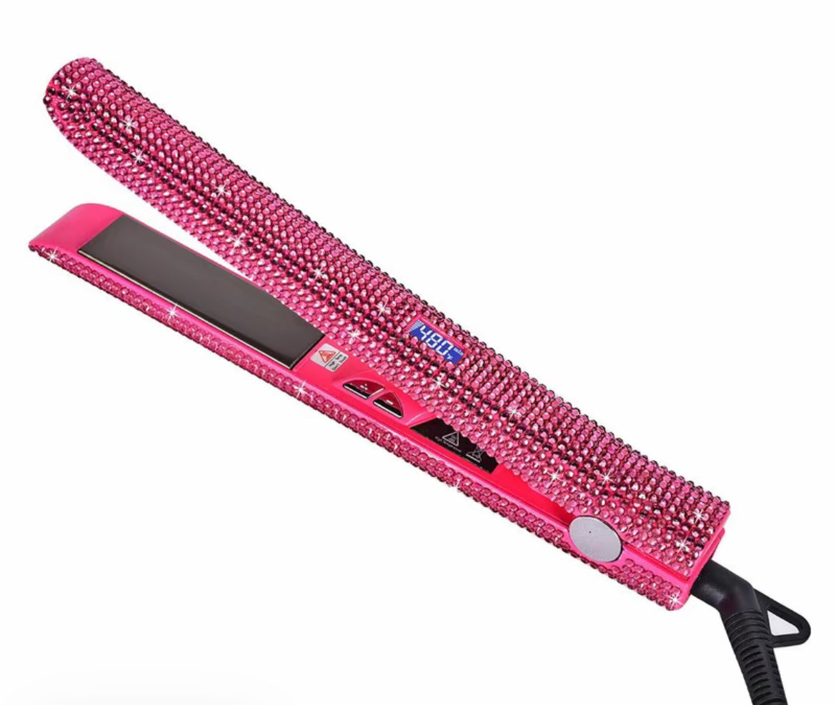 1 Inch Bling Rhinestone Hair Straightener