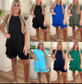 Super Soft Fabric Frill Sleeve Top Shorts 2PCS Co Ord Set Loungewear Set