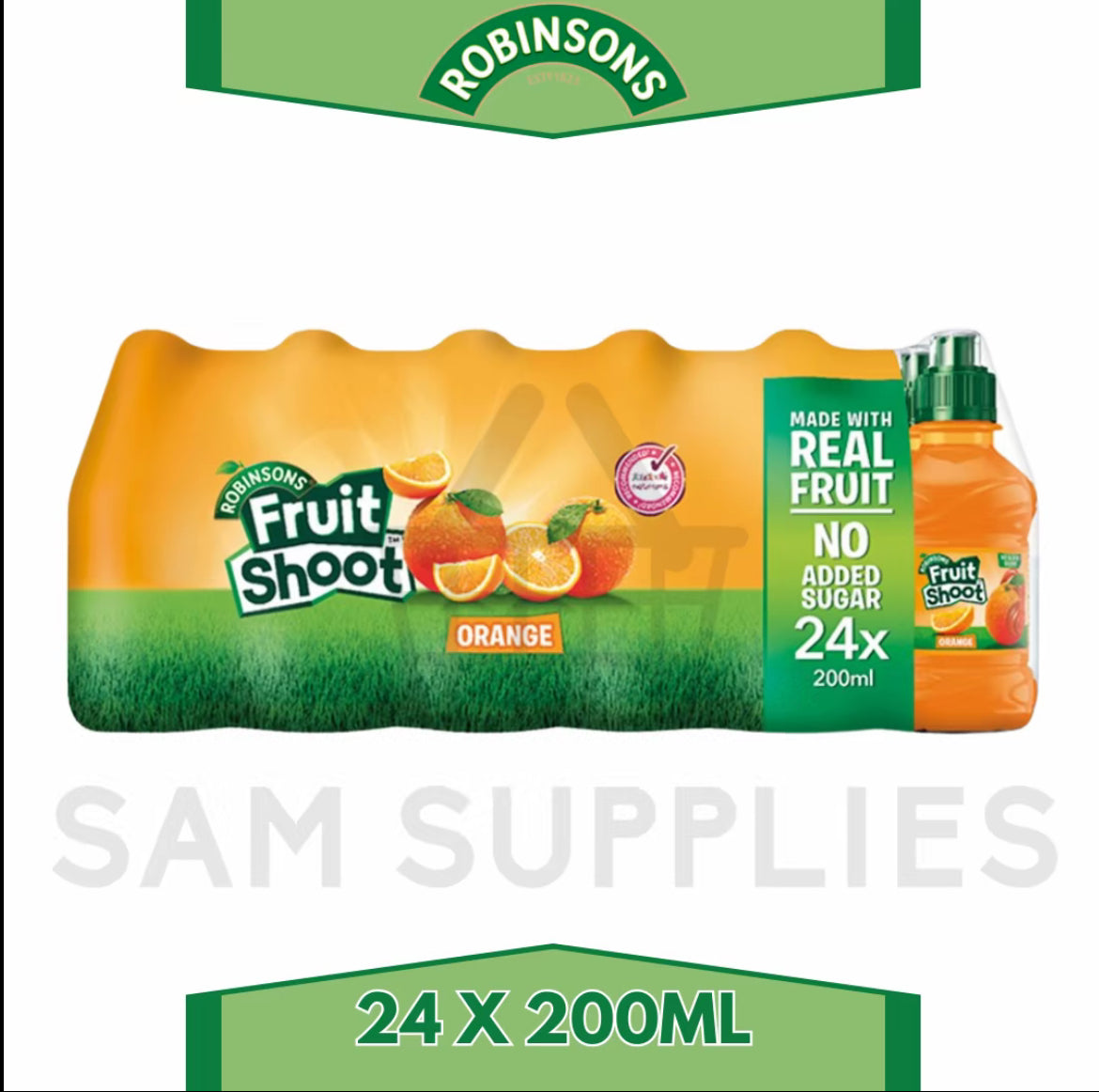 Robinsons Fruit Shoot Orange & Apple Blackcurrant (24 X 200ML) – No Added Sugar
