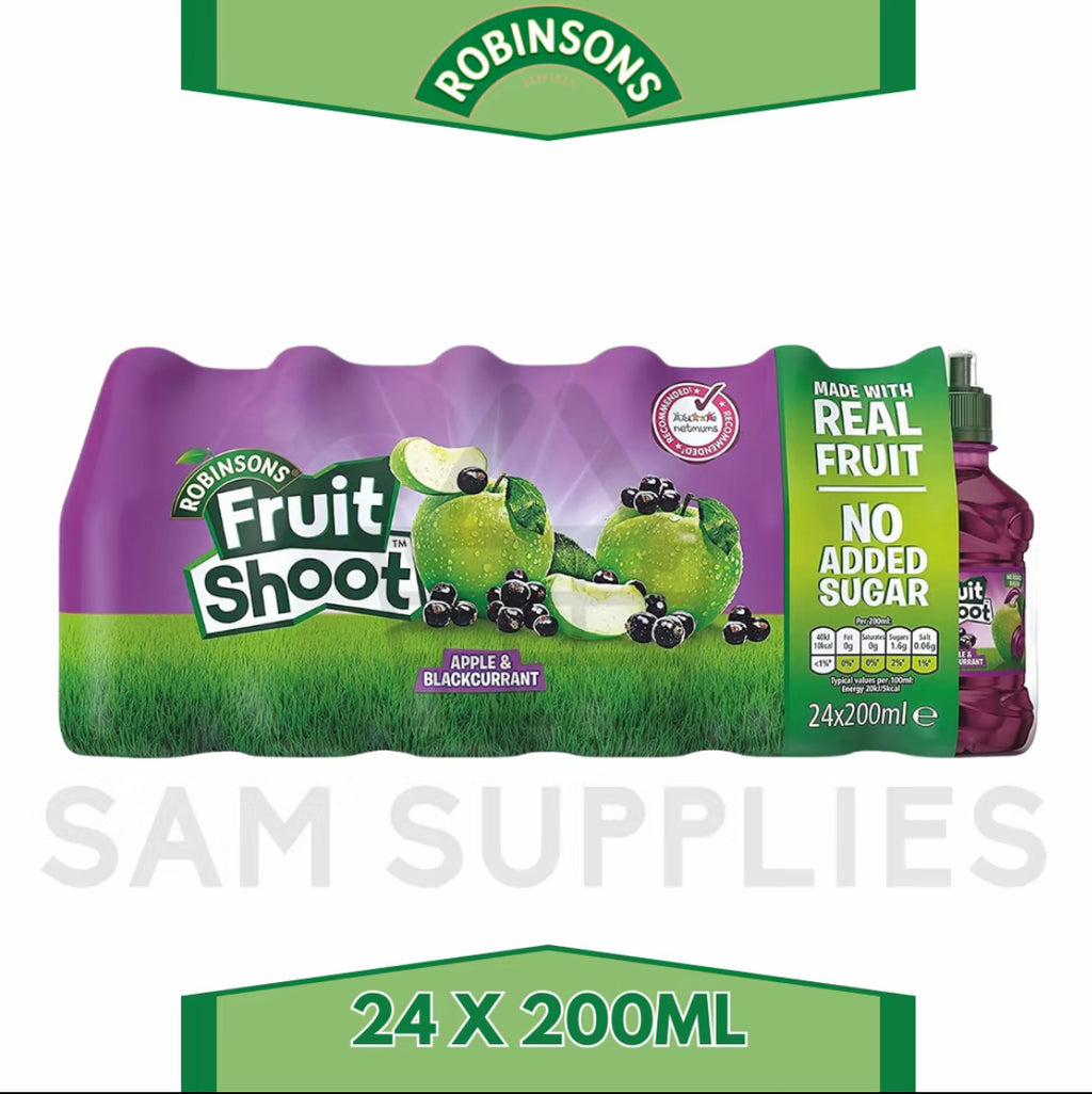 Robinsons Fruit Shoot Orange & Apple Blackcurrant (24 X 200ML) – No Added Sugar