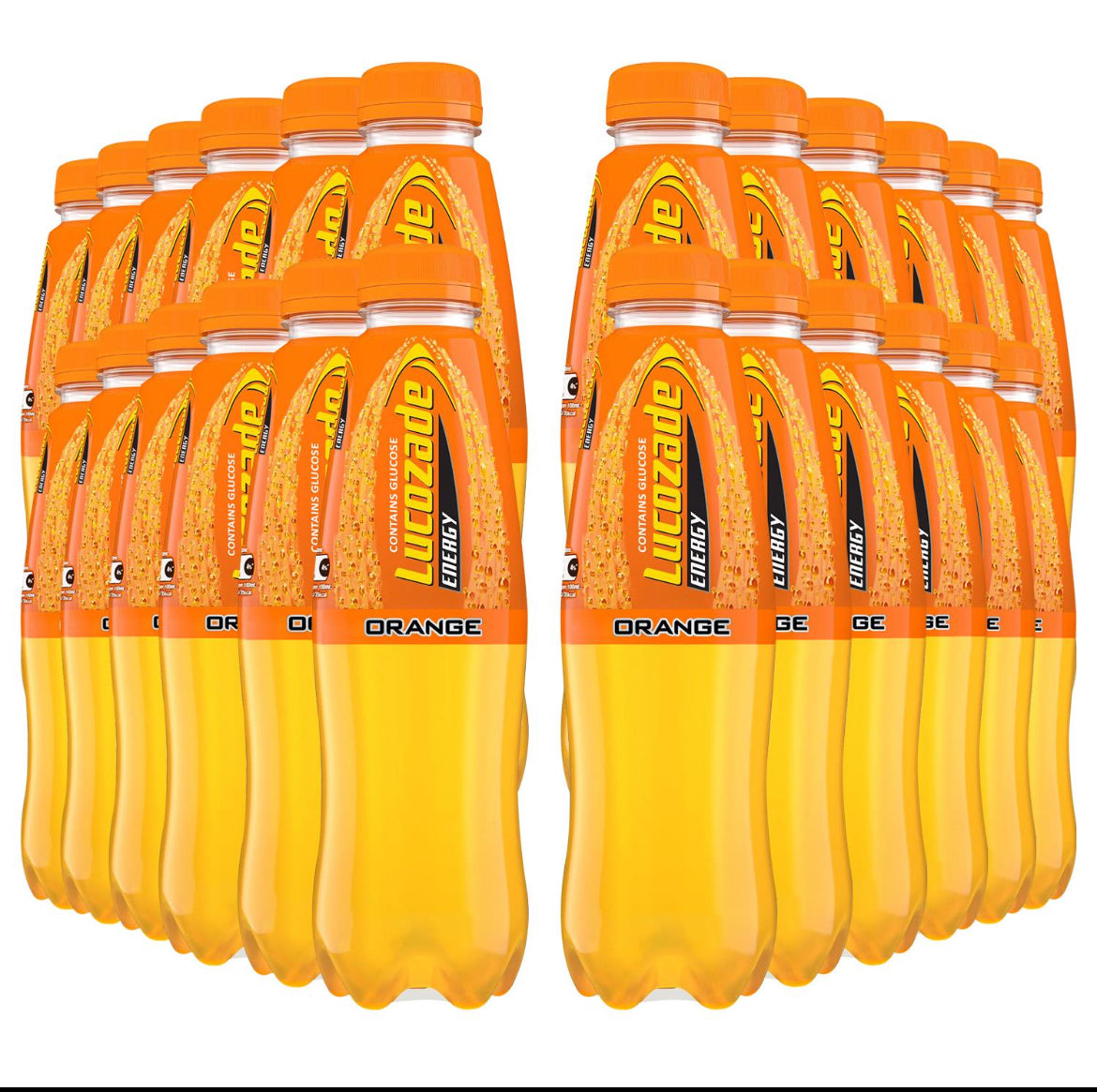 Lucozade Energy Flavoured Sparkling Drink Powered By Glucose 24x380ml