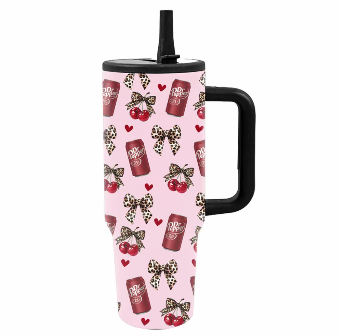 1pc 40oz Valentine’s with Handle Tumbler