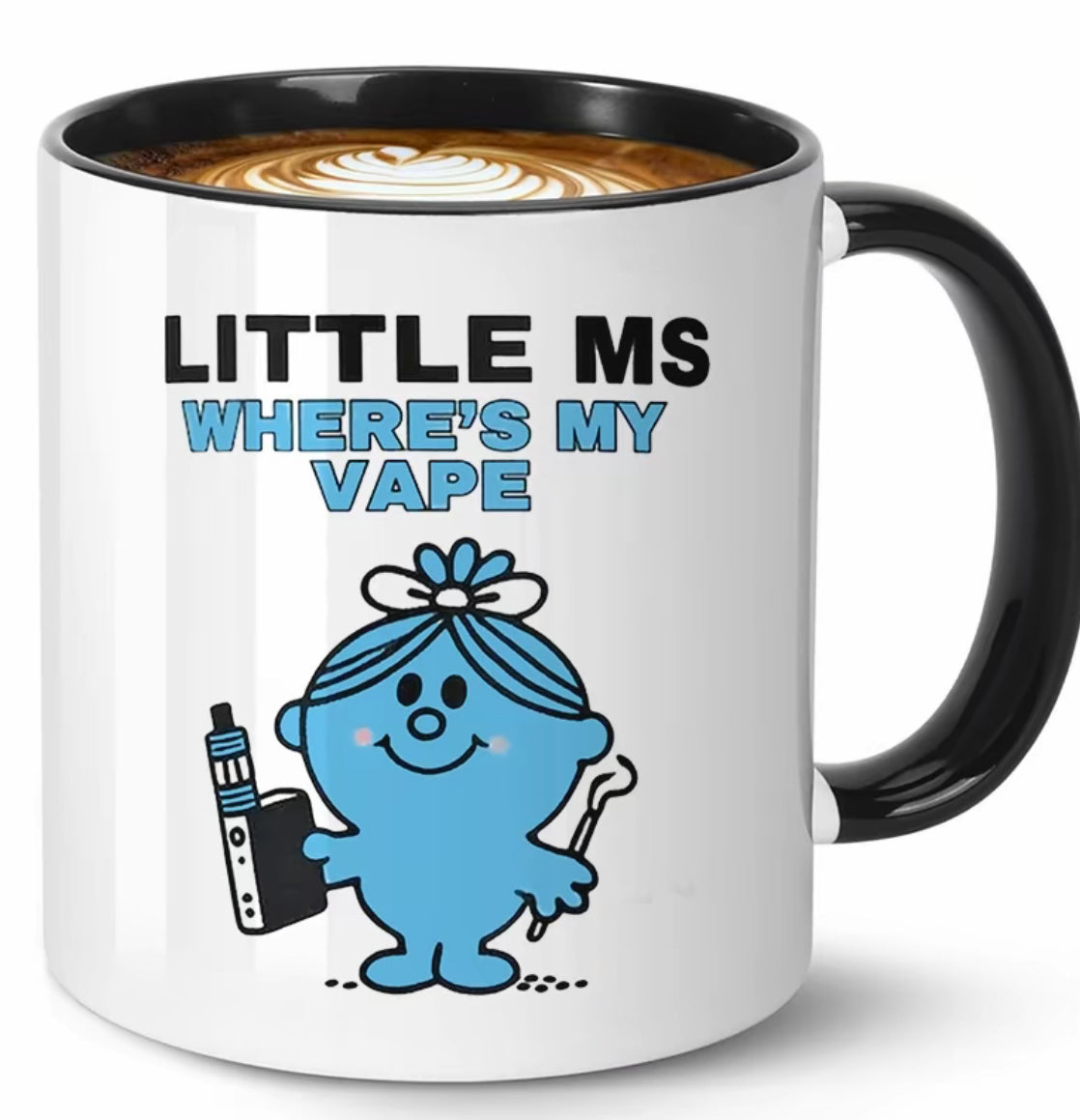 Funny Gift Mug, Little Miss Where's My Vape