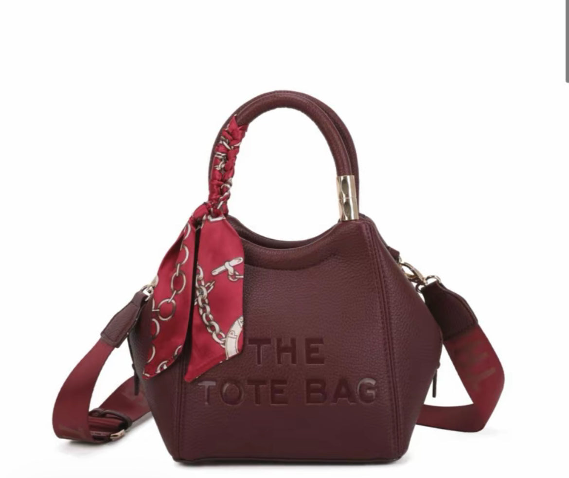 [Glamourhouse] Single Zip Grab Bag with Crossbody Strap
