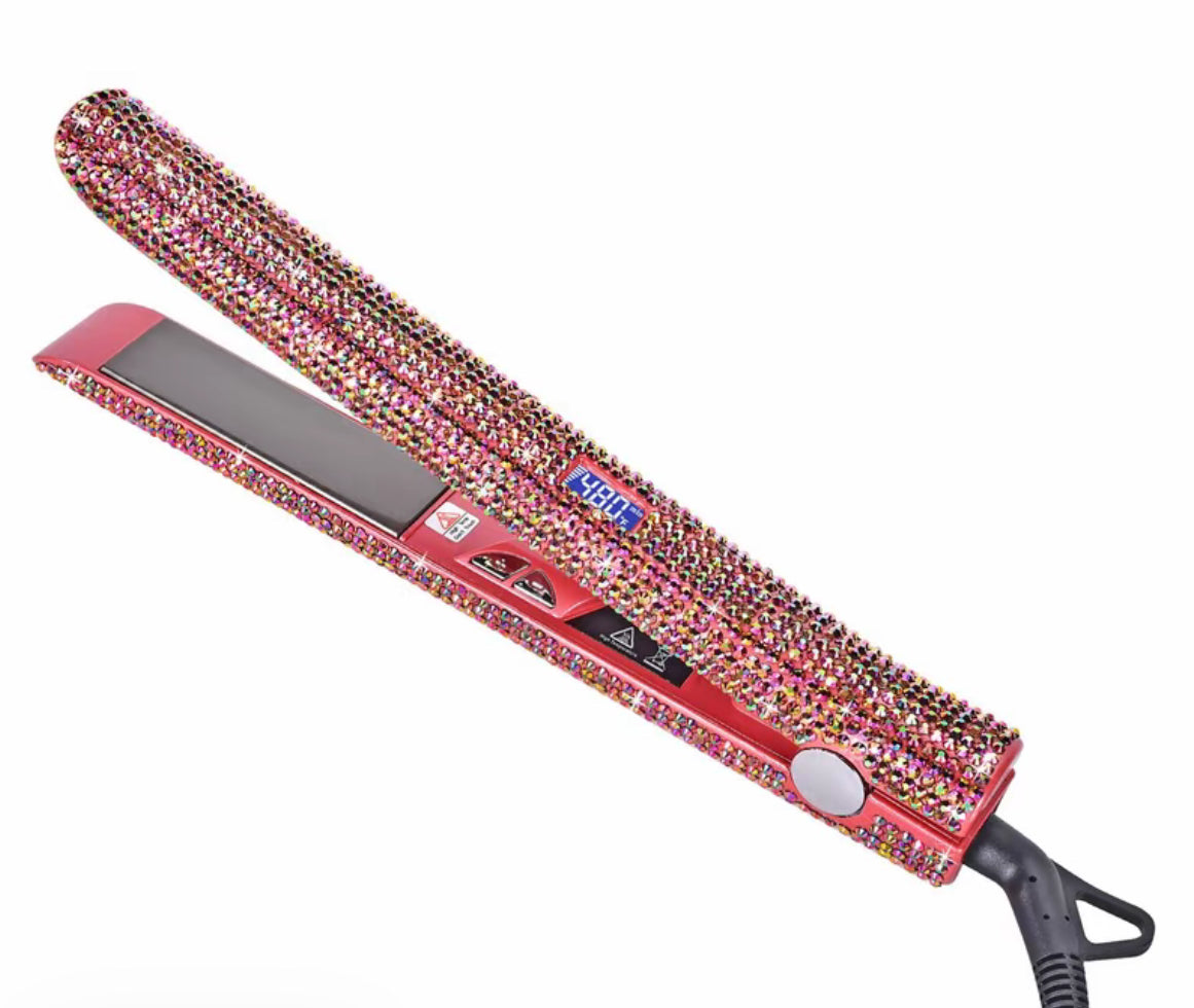 1 Inch Bling Rhinestone Hair Straightener