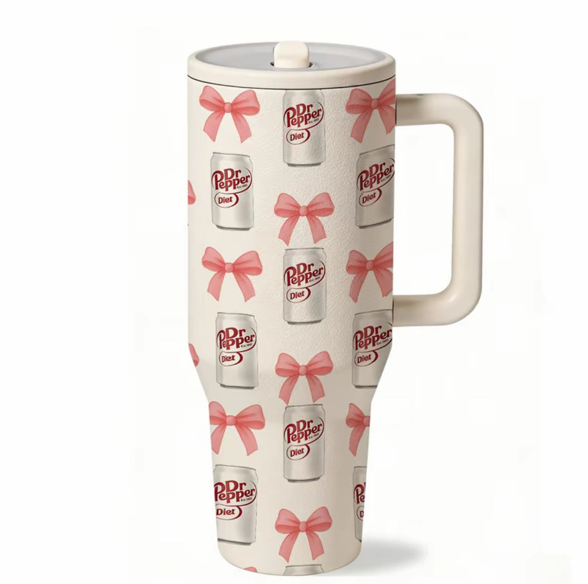 1pc 40oz Valentine’s with Handle Tumbler