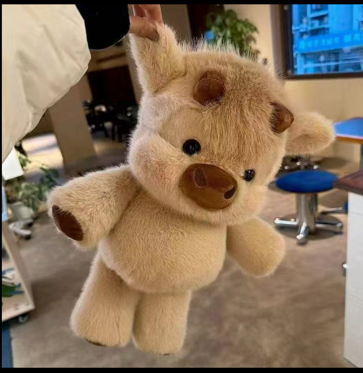 Running Highland cow Plush Toy Soft