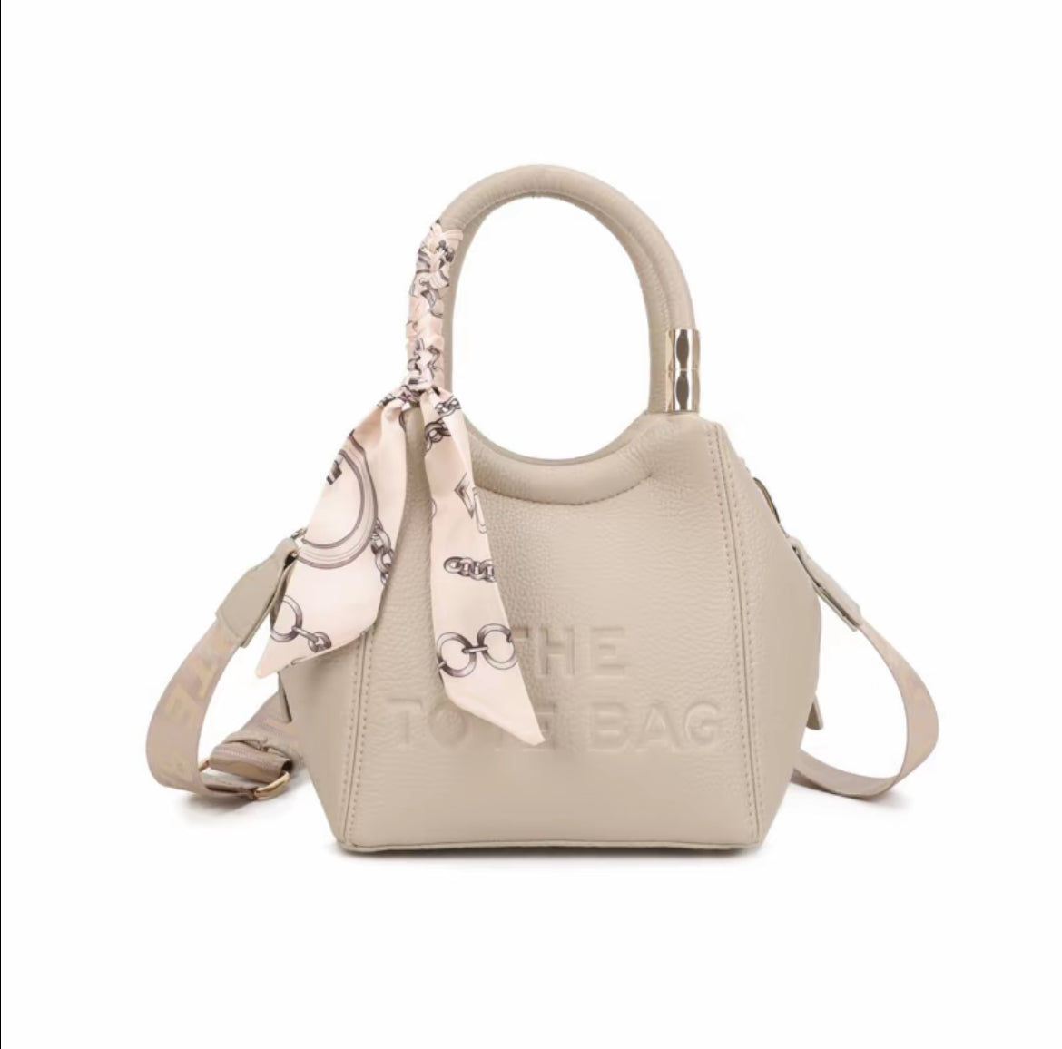 [Glamourhouse] Single Zip Grab Bag with Crossbody Strap