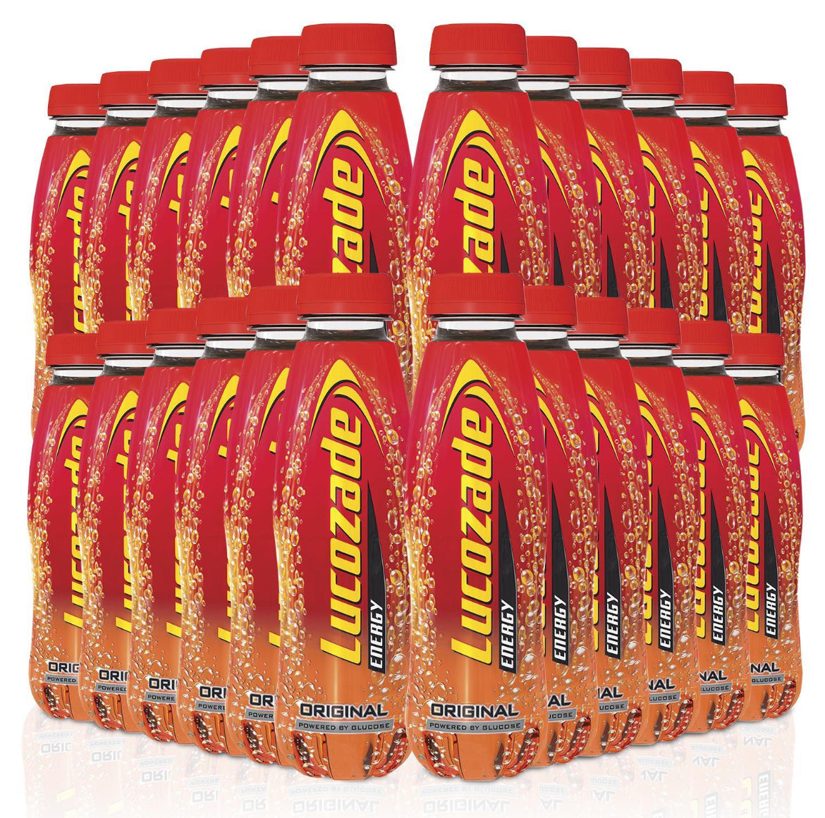 Lucozade Energy Flavoured Sparkling Drink Powered By Glucose 24x380ml