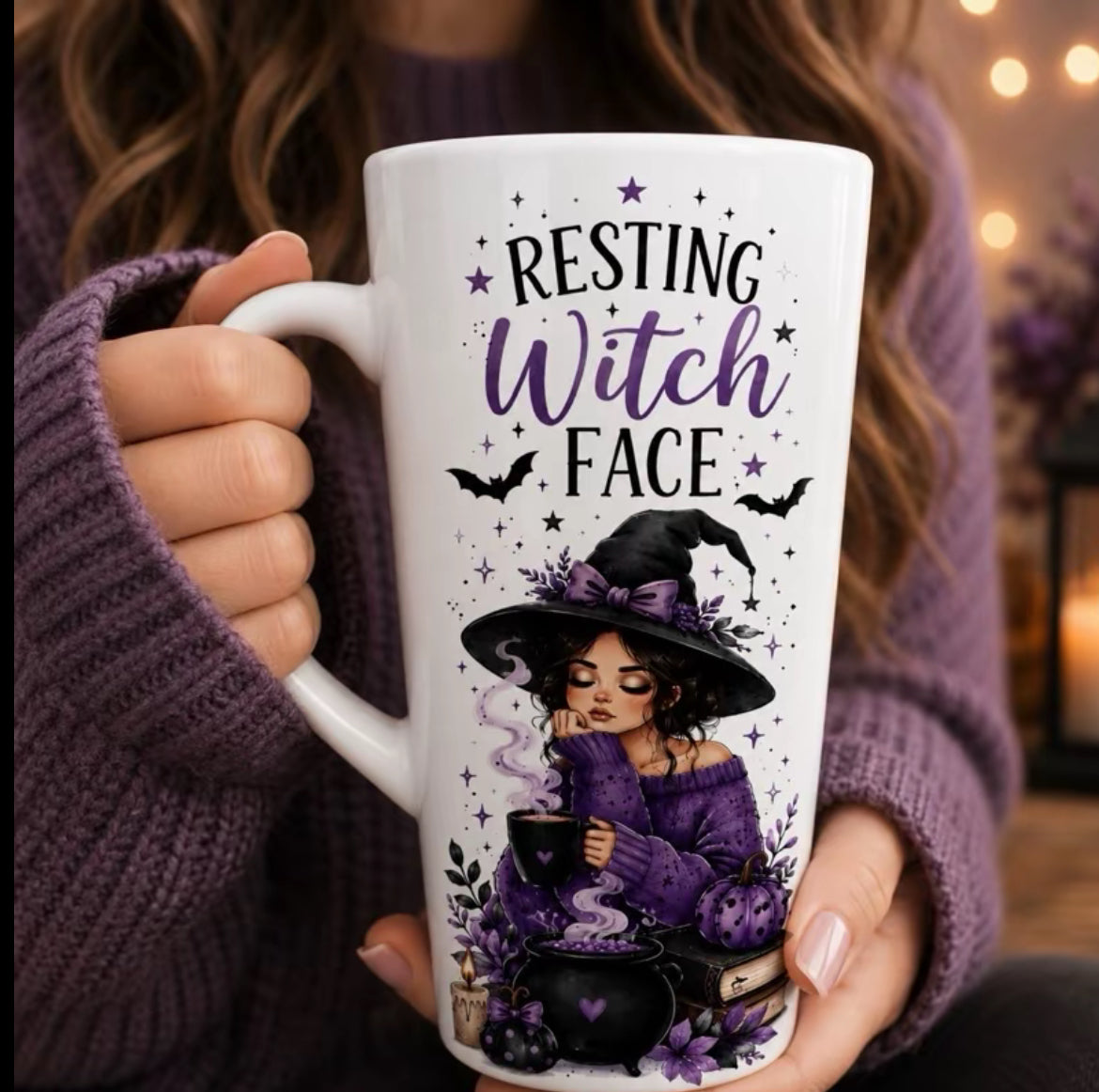 Cute Halloween Latte Mug | 17oz