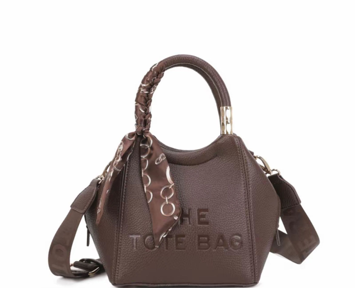 [Glamourhouse] Single Zip Grab Bag with Crossbody Strap