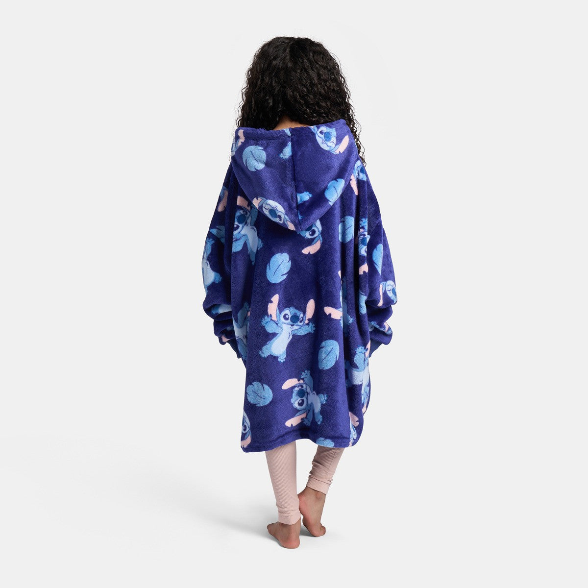 Kids Stitch Hoodie Blanket - Navy