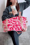 Leopard Print Luggage Tote Bag