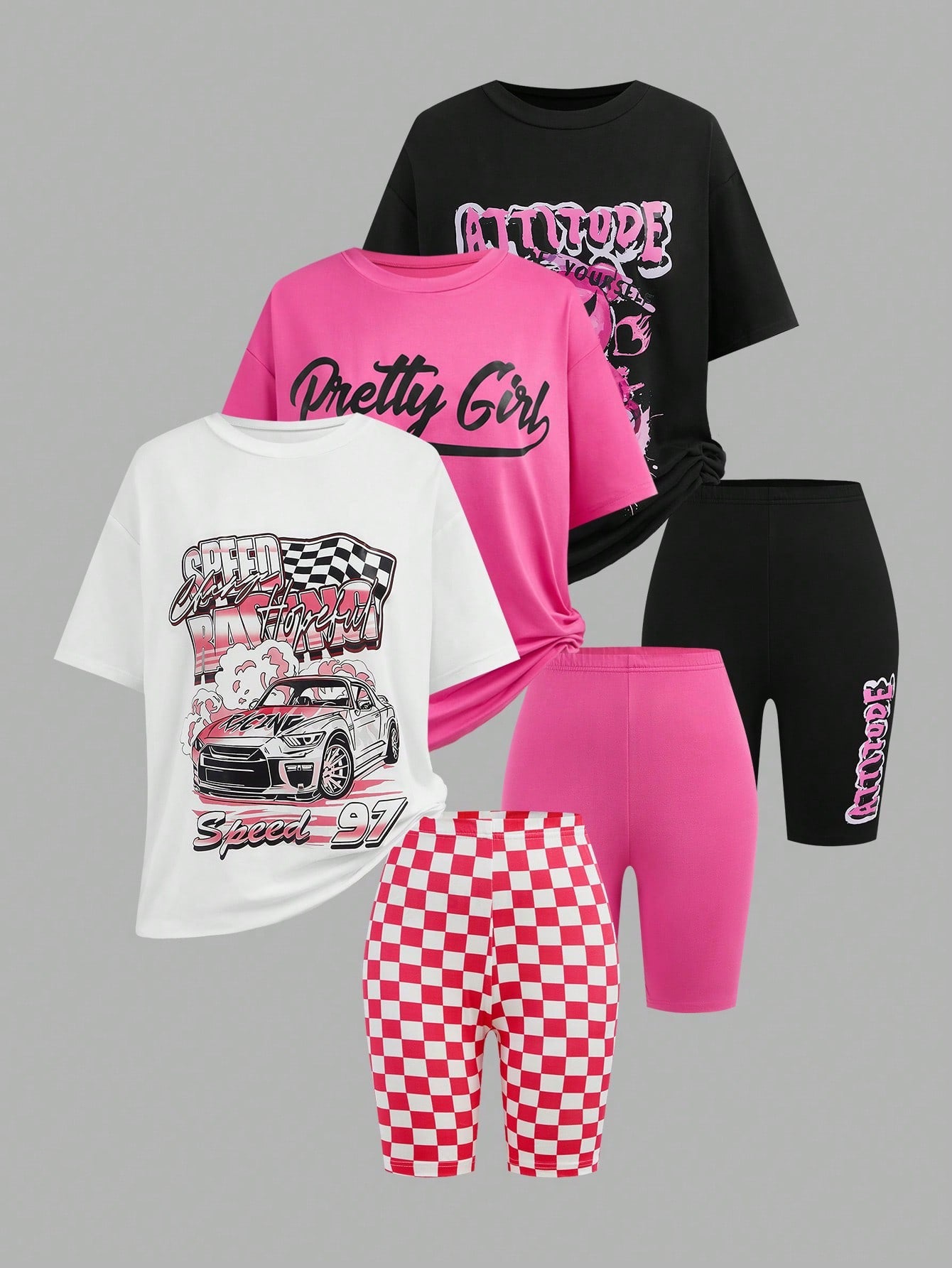 3pc graphic tee & Shorts set