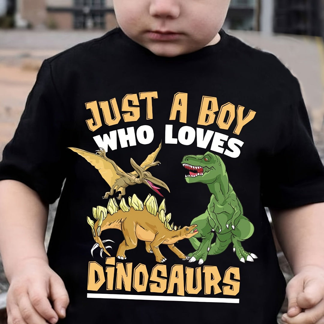 Just A Boy Who Loves Dinosaurs T-Shirt