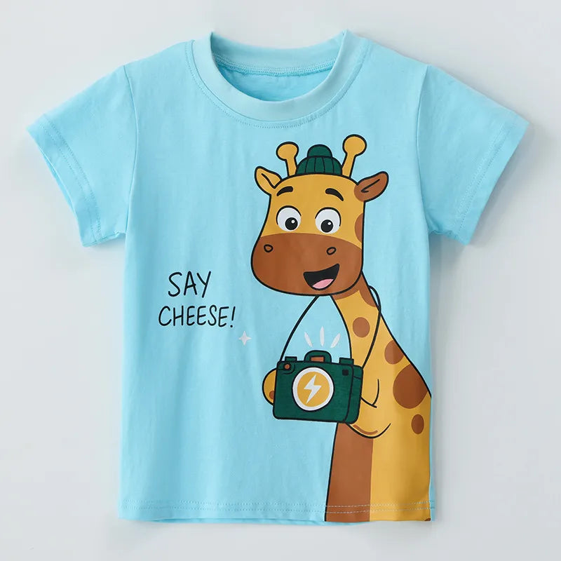 Say Cheese! Cute Giraffe T-Shirt
