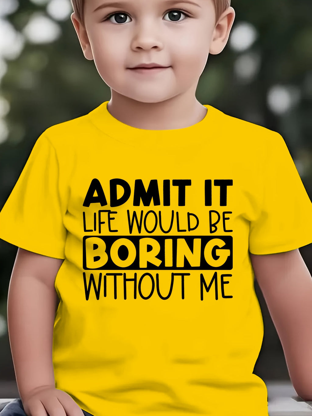 "ADMIT IT, LIFE WOULD BE BORING WITHOUT ME" T Shirt 1 - 12yrs