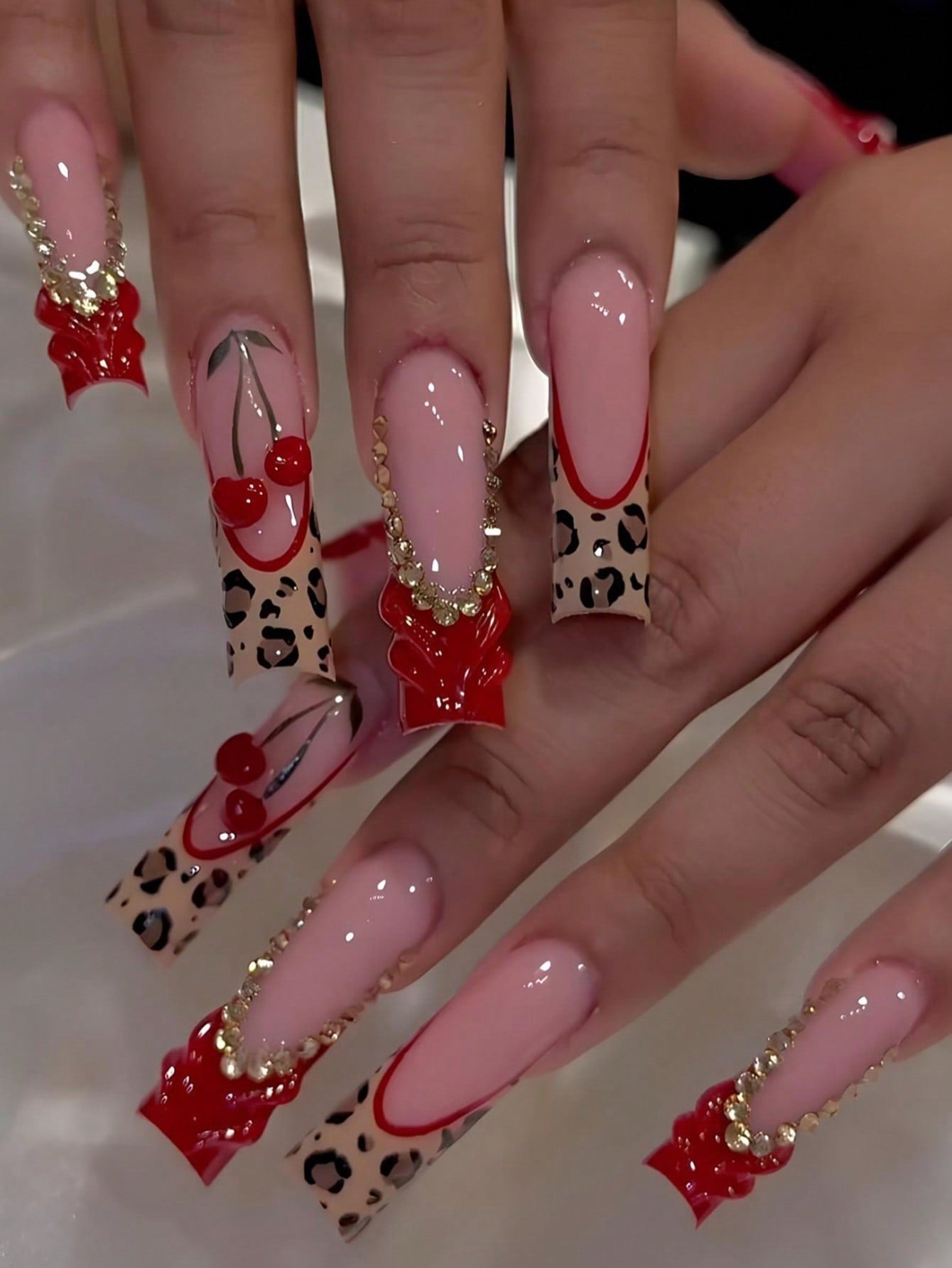 24pcs fake nails