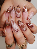 24pcs almond nails