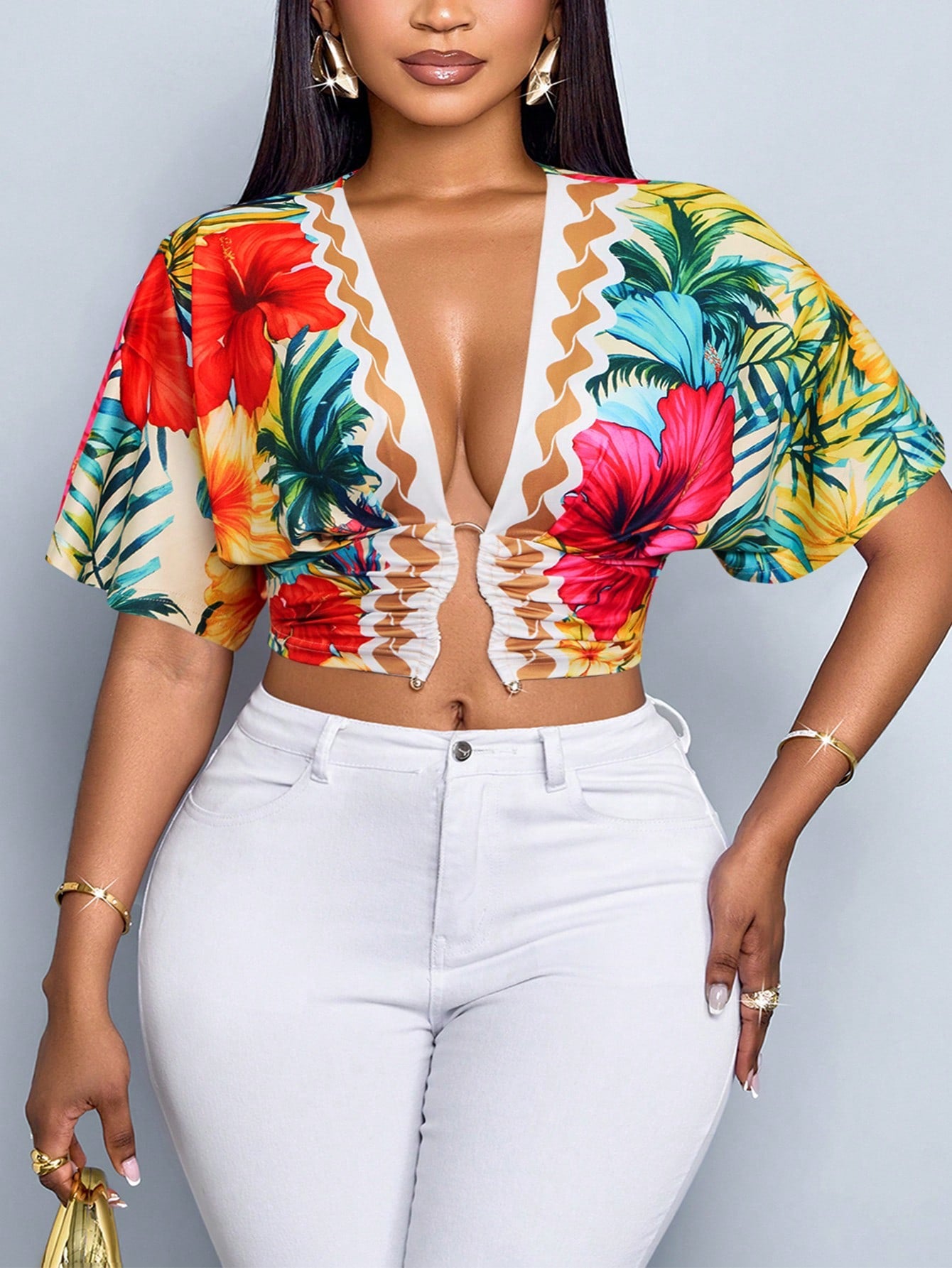 Cropped Tropical Top