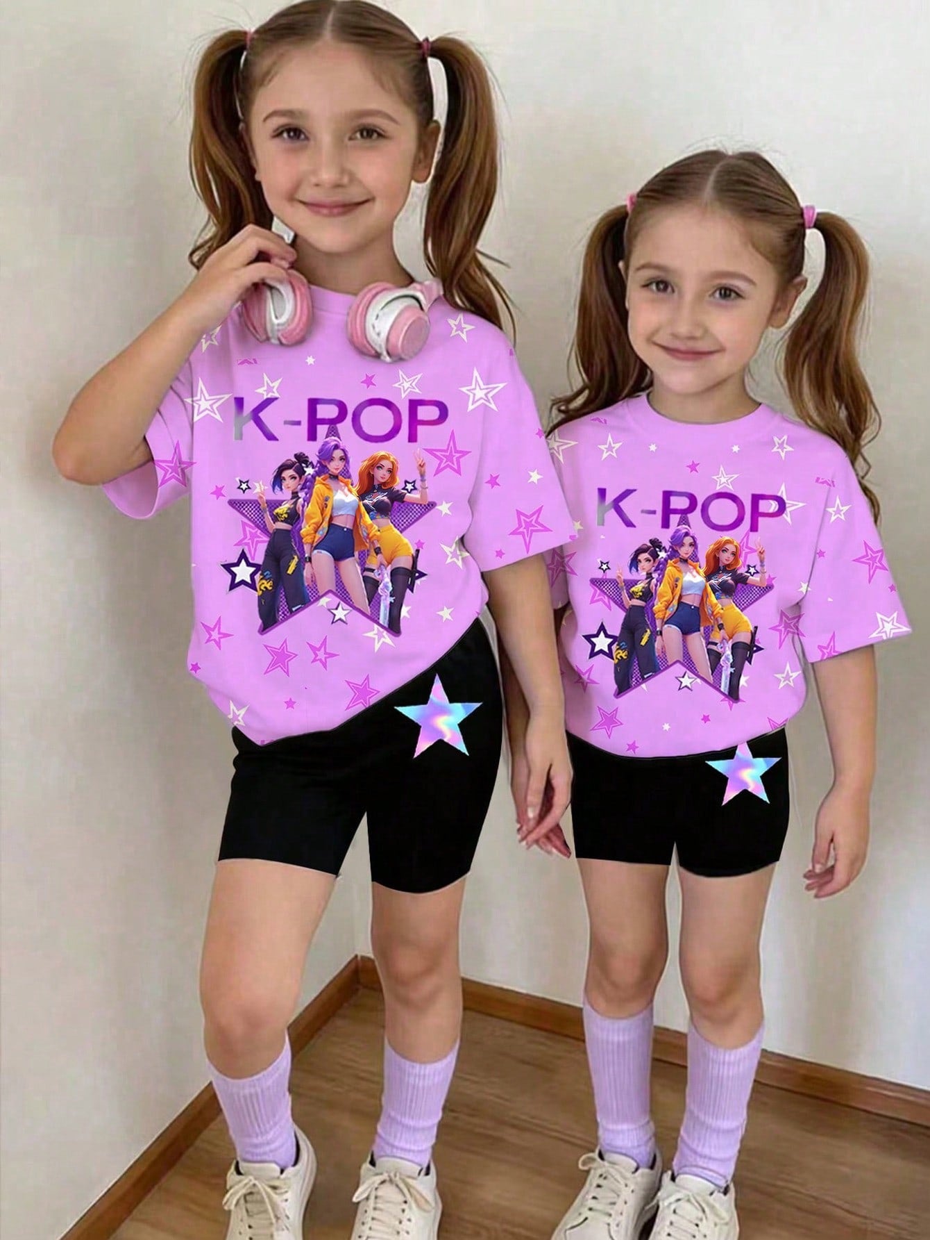 KPop Demonhunters Shorts Set