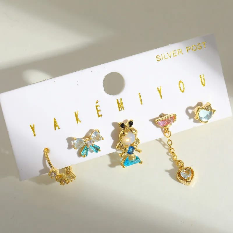3pc Alice in Wonderland Earrings
