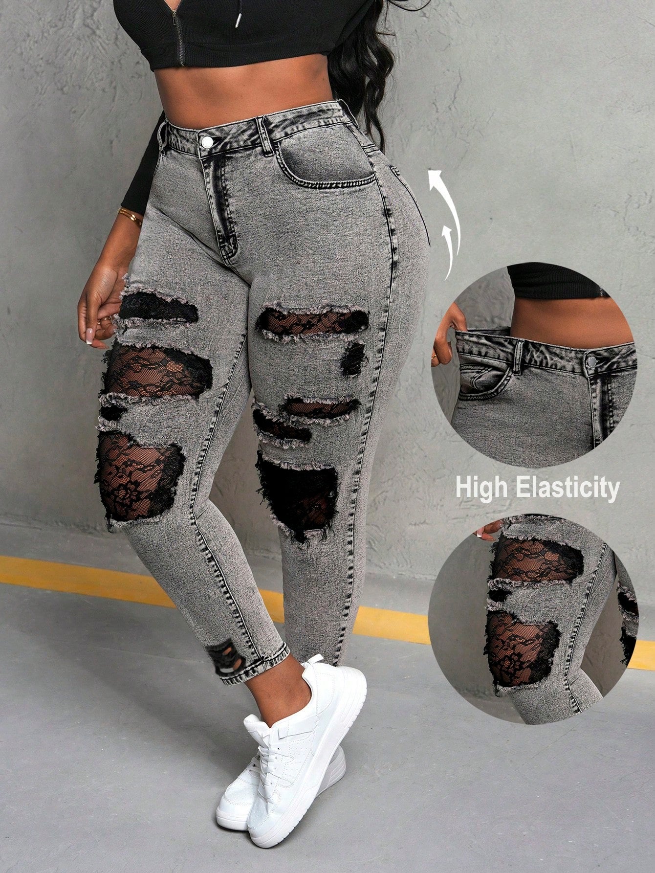 Distress Ripped Jeans