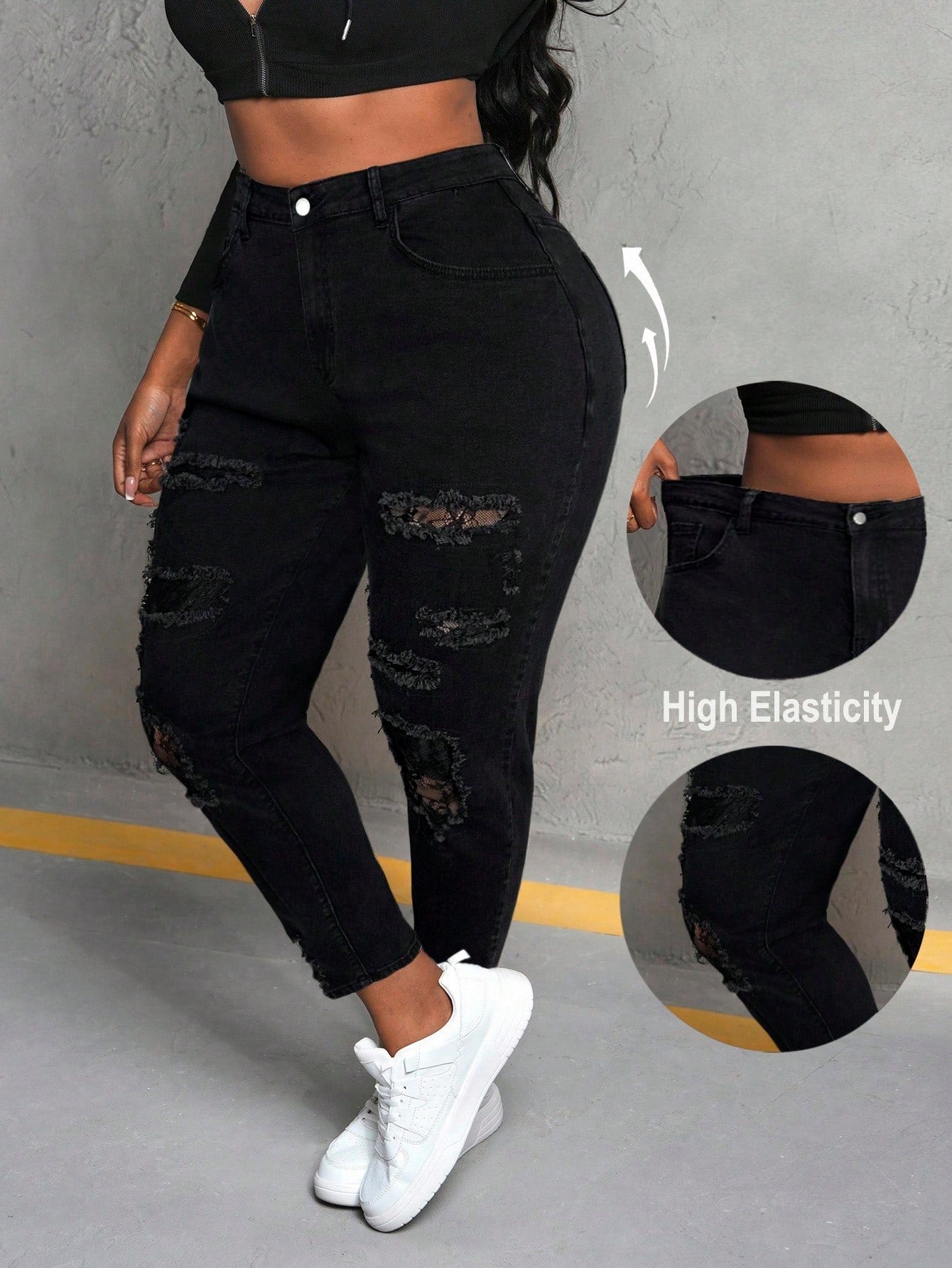 Distress Ripped Jeans