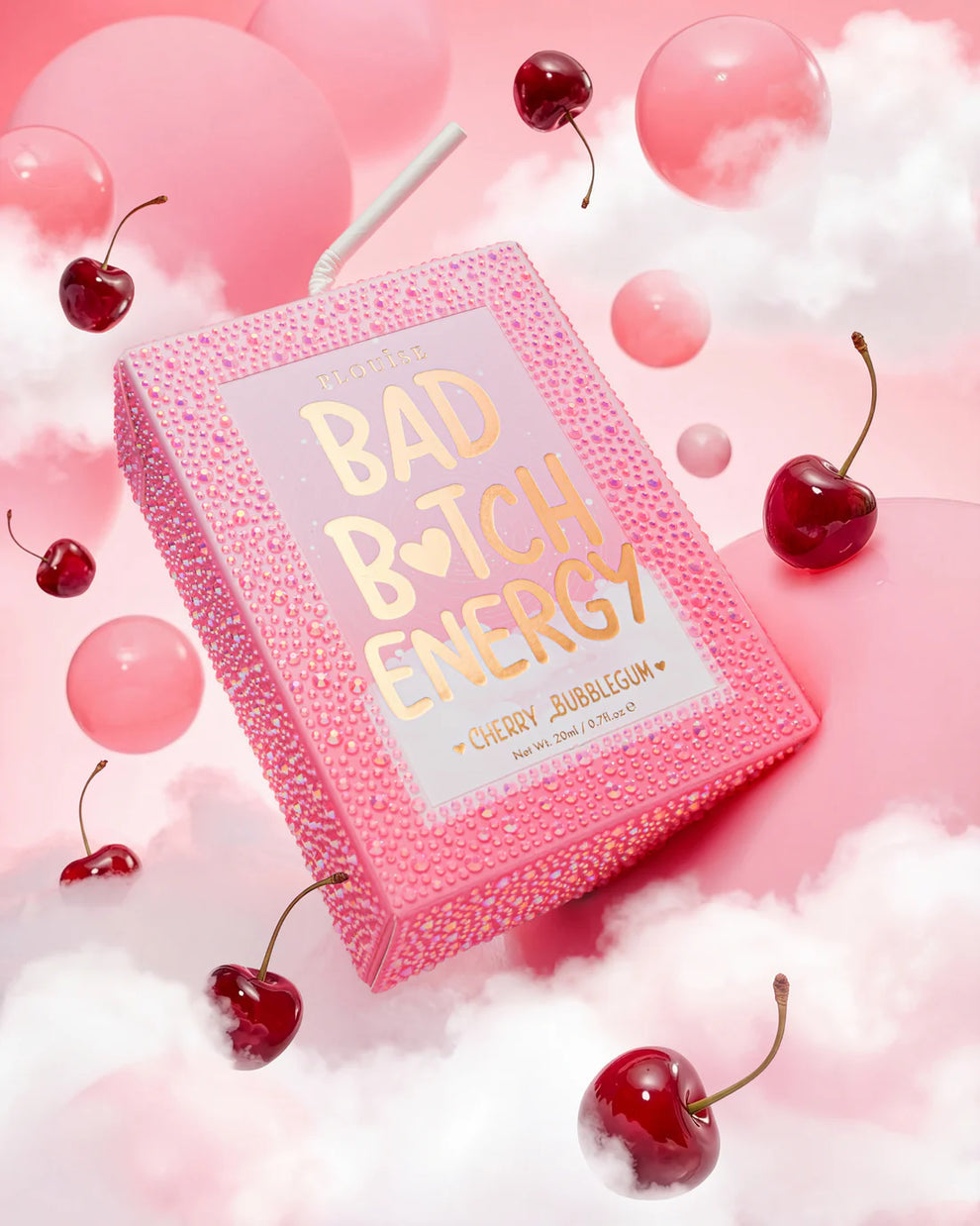 Manifest Crystal Bad Bi*ch Energy Lip Duo- Cherry Bubblegum