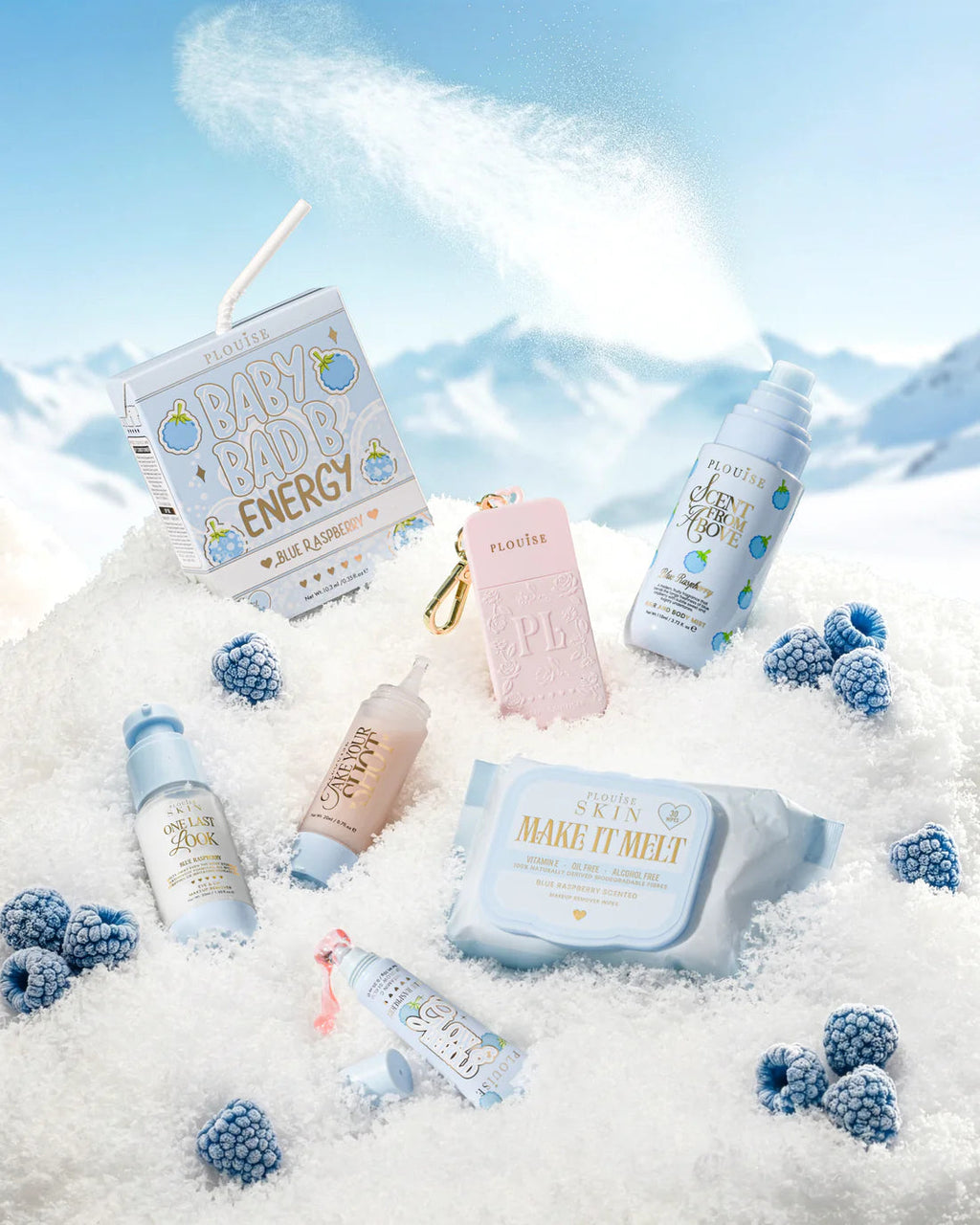 Pack Your Sh*t And Go Suitcase - Blue Raspberry - Worth £104