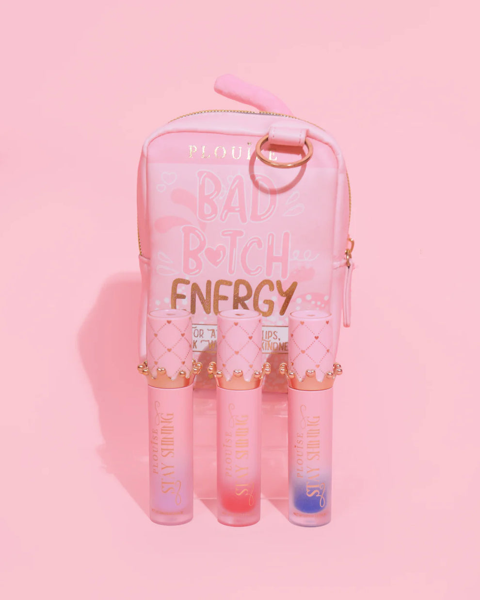 Gloss Boss Stay Shining Lip Oil Trio & Bag - Worth £54 (Multiple Options Available!)