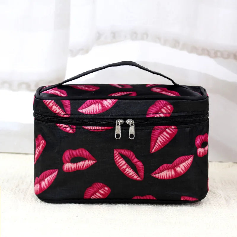 Vintage Style Polyester Square Makeup Bags