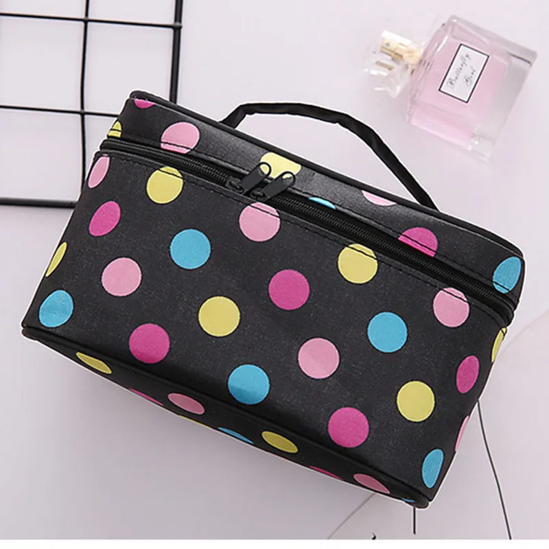 Vintage Style Polyester Square Makeup Bags