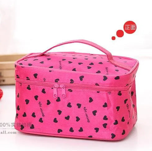 Vintage Style Polyester Square Makeup Bags