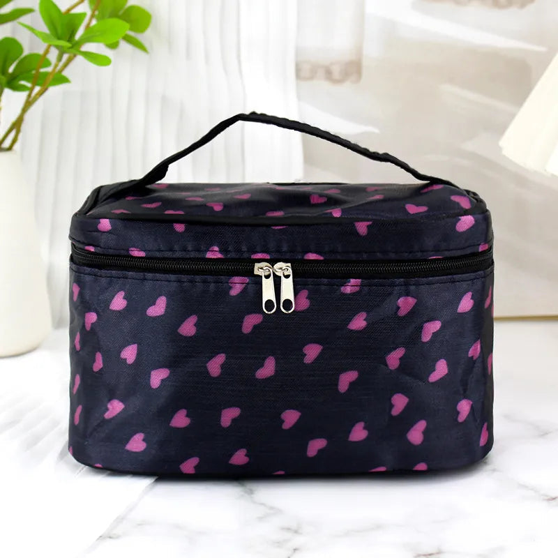 Vintage Style Polyester Square Makeup Bags