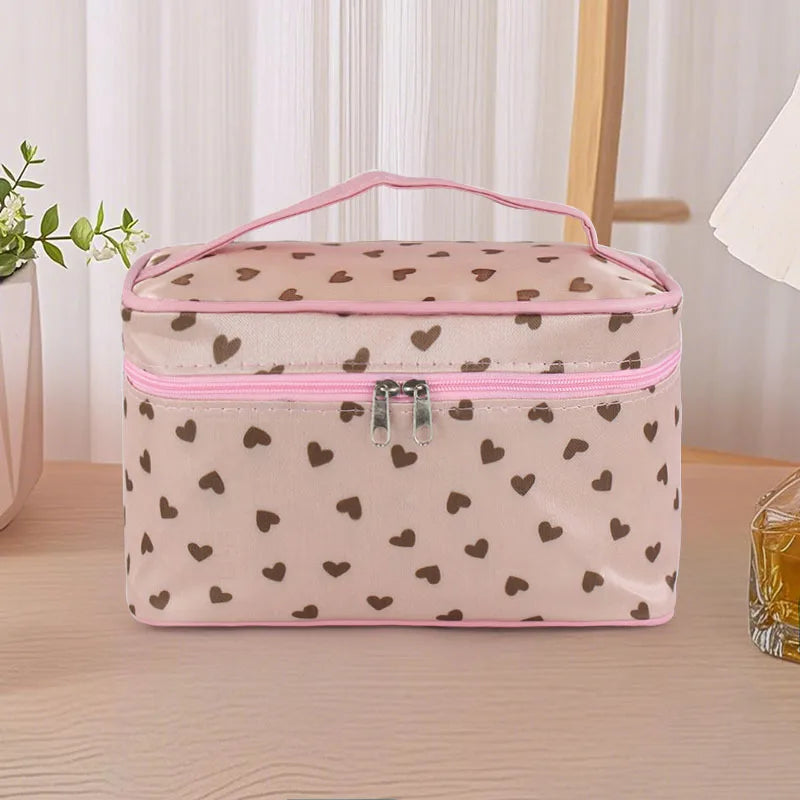 Vintage Style Polyester Square Makeup Bags