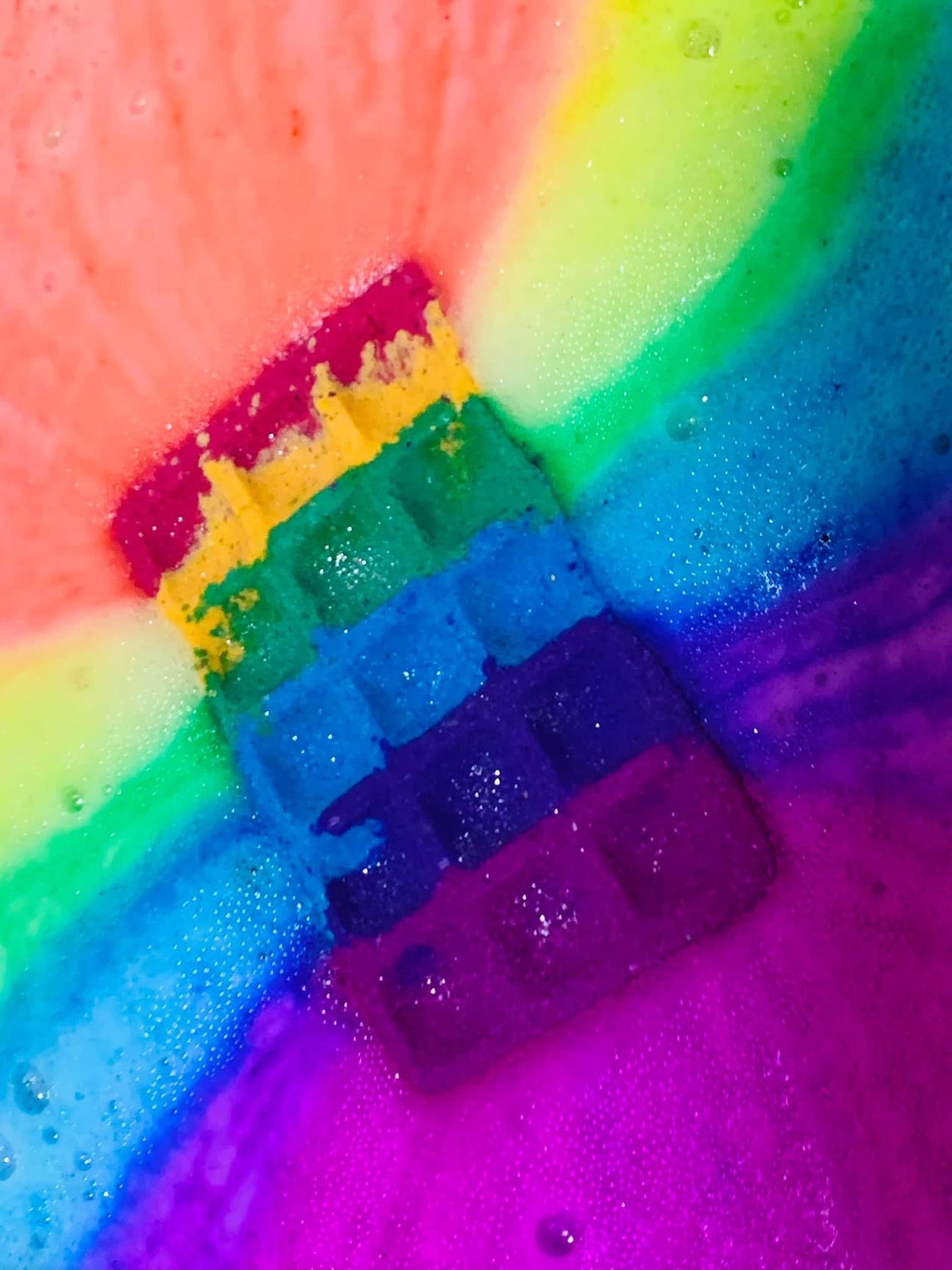 Rainbow Waffle Bath Bomb
