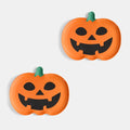 2 Pack Pumpkin Serving Platters - Orange