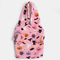 Halloween Print Dog Hoodie - Blush