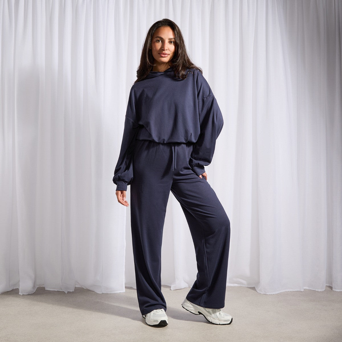 Bubble Hem Hoodie Loungewear Set
