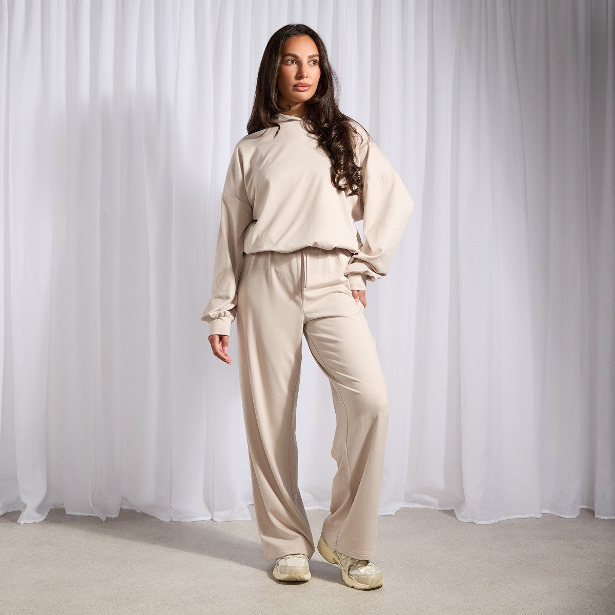 Bubble Hem Hoodie Loungewear Set