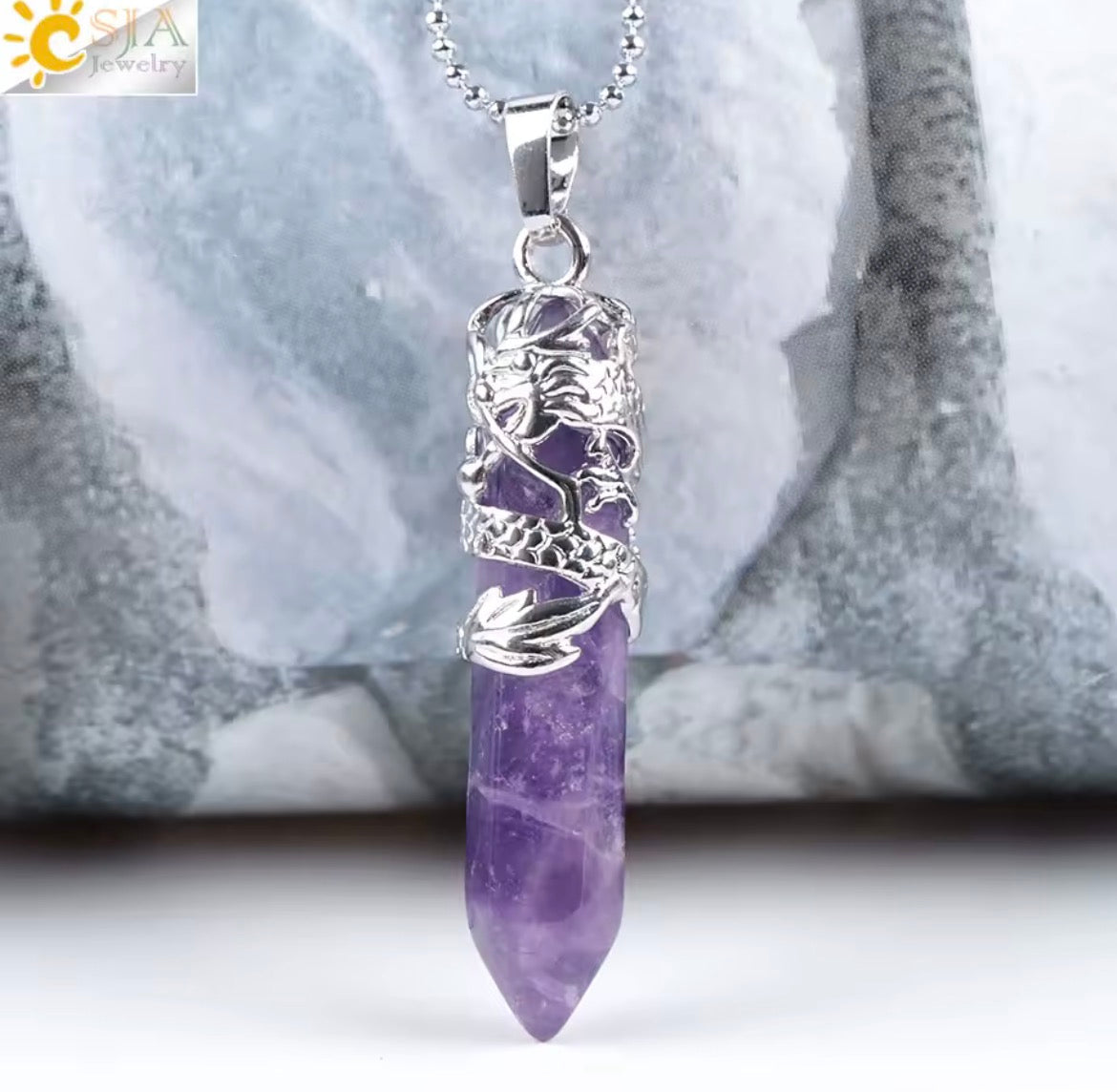 Crystal Dragon Necklace