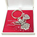 Angel Keyring with any Engraving in a gift box